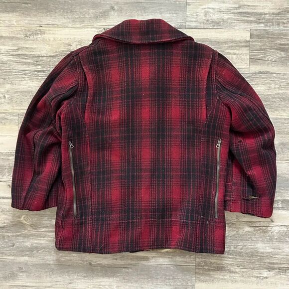 Vintage 1930S / 1940S H.W. Carter & Sons Wool Plaid Mackinaw Hunting Jacket - Picture 5 of 9